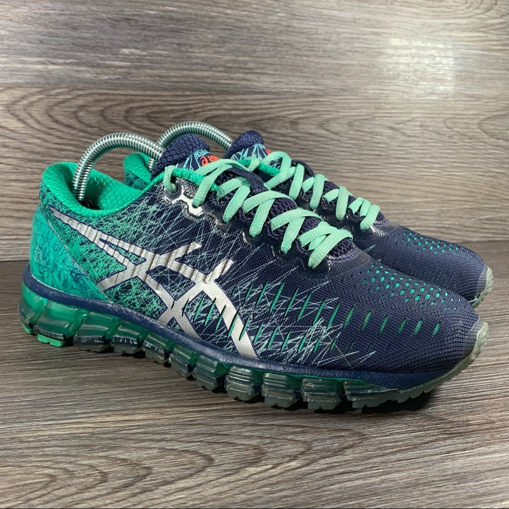 Asics Gel-Quantum 360 Womens Running Shoe Size 8.5 Blue Green